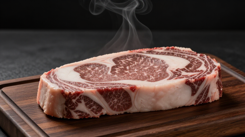 Charcoal-seared rib-eye steak on the mangal grill for private events and corporate celebrations