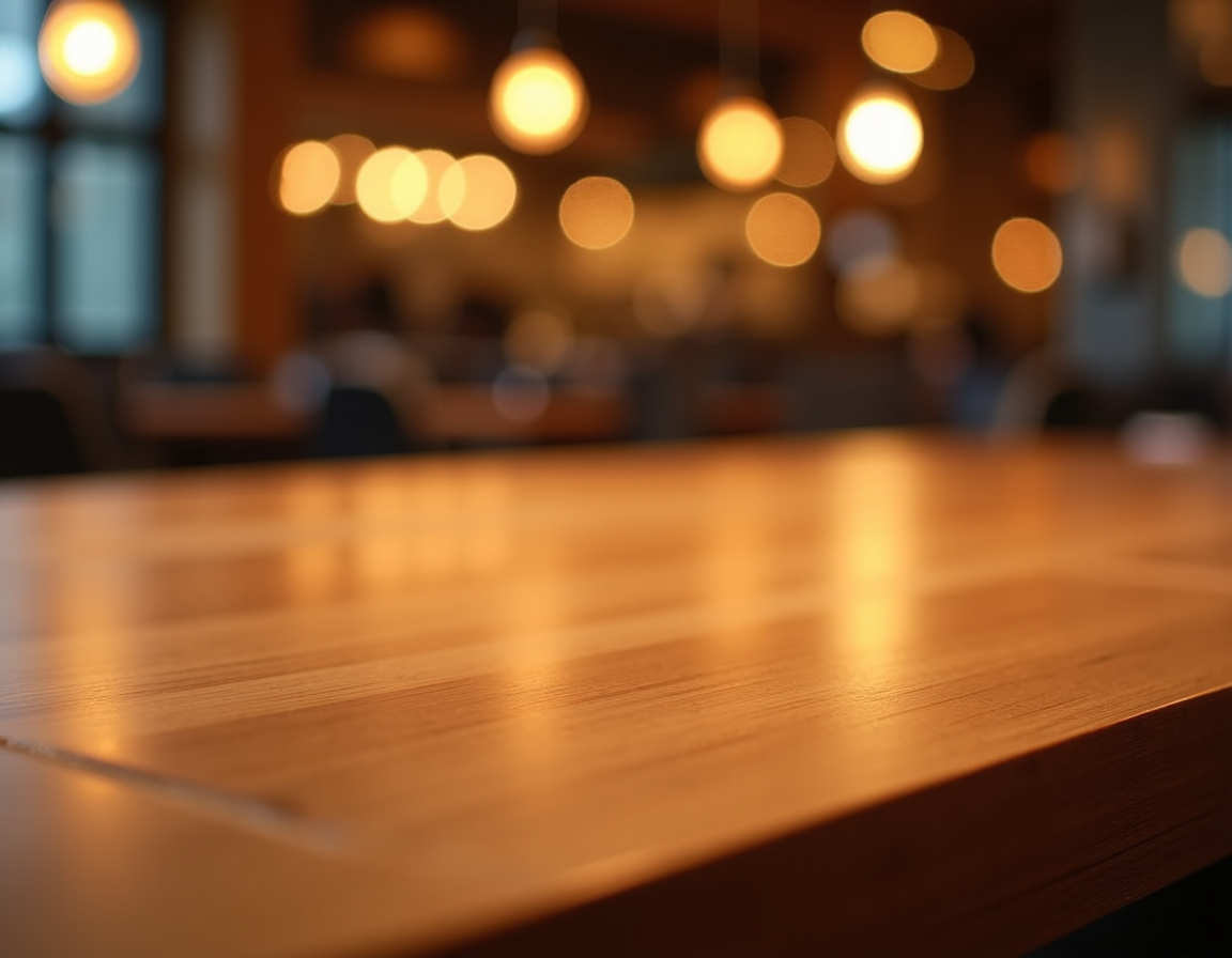 Elegant Georgian dining table with food and drinks in a restaurant setting