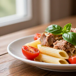 Mediterranean tuna pasta with tomato and herbs at Yerevan Sac in Carmichael