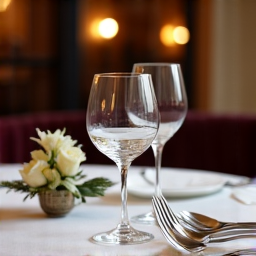 Romantic anniversary celebration at a private table in our Carmichael restaurant