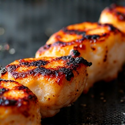 Best Chicken Kebab Sacramento: Juicy chicken shish kebab with tantalizing char marks from the Mangal grill, showcasing perfect grilling technique and authentic flavors, served at Yerevan Sac in Carmichael, CA.