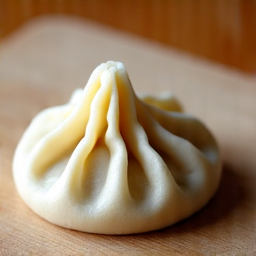 Close-up of handmade lamb khinkali dumplings being expertly pleated at Yerevan Sac. These raw Georgian dumplings showcase the intricate folds of dough and the skill involved in their preparation, highlighting the fresh filling. A detailed view of the culinary process.