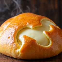 A chef meticulously slicing a freshly baked Imeruli Khachapuri, revealing its cheesy interior at Yerevan Sac