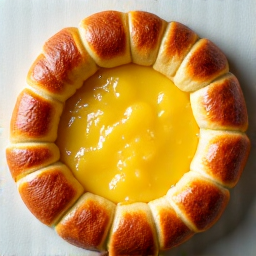 Close-up of Imeruli Khachapuri with an irresistible cheese pull, fresh from the oven in Carmichael