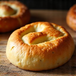 A freshly baked Imeruli Khachapuri with its fluffy crust, ready to be enjoyed in Sacramento