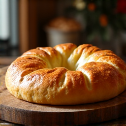 Imeruli Khachapuri with a perfect golden crust being served at Yerevan Sac in Sacramento