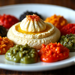 Beautifully Arranged Mediterranean Appetizers Spread on a Table