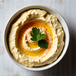 Generous Mezza Platter with Creamy Hummus and Baba Ganoush