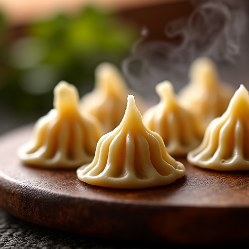 Handmade Khinkali, Georgian soup dumplings