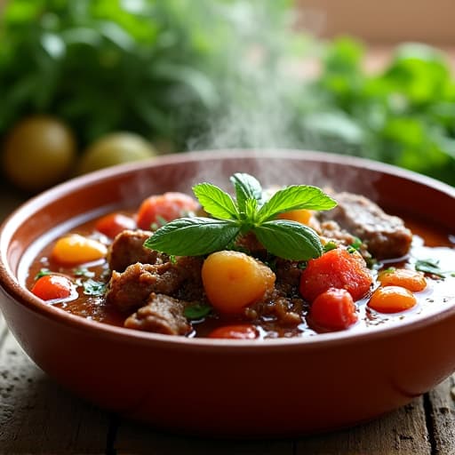 Authentic Georgian Chakapuli Lamb Stew with Fresh Herbs