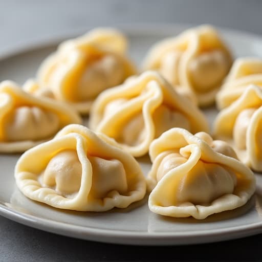 Steamed Manti dumplings, traditional Armenian cuisine