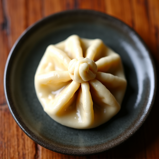 Traditional Caucasian dumplings Khinkali and Manti on a platter, showcasing their distinct shapes and sizes, a culinary comparison from Armenian and Georgian cuisine.