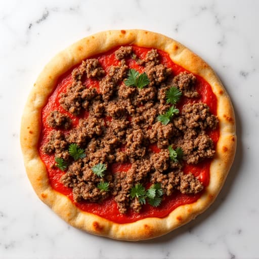 Chef preparing authentic Armenian Lahmajoun in Sacramento