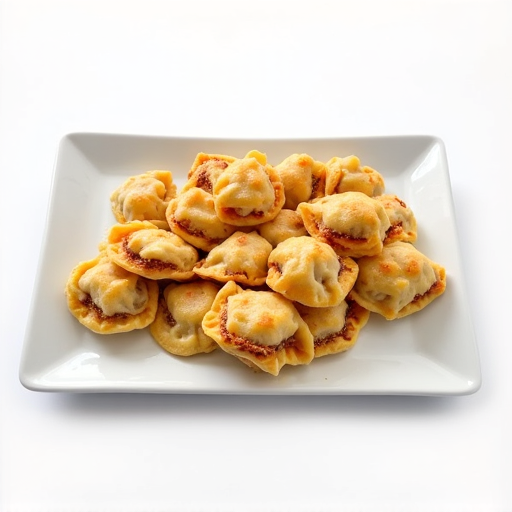 Authentic Armenian Manti Dumplings baking in traditional clay oven