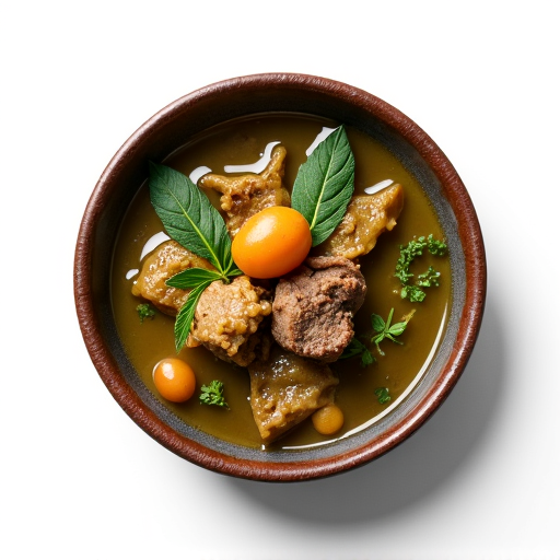 Georgian table setting with Chakapuli lamb stew as the centerpiece, surrounded by other traditional dishes and drinks