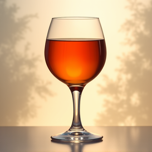 Amber wine poured into a glass at a boutique winery tasting.