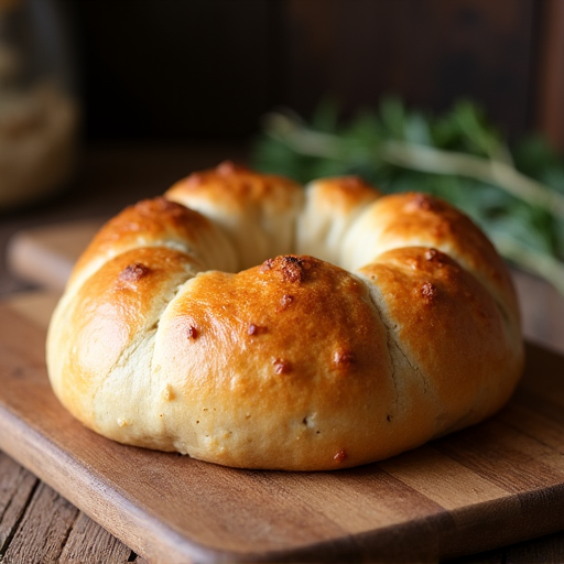 Freshly rolled dough and high-quality ingredients, including cheese and eggs, laid out on a wooden table, ready for preparing Adjaruli Khachapuri