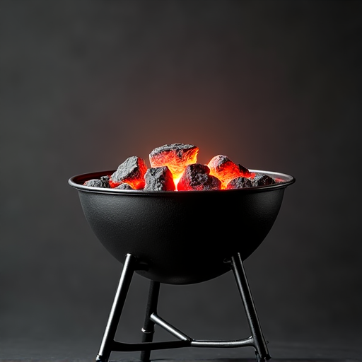 Chef tending to mangal grill with kebabs, demonstrating advanced charcoal grilling techniques in a traditional Caucasian kitchen setting.