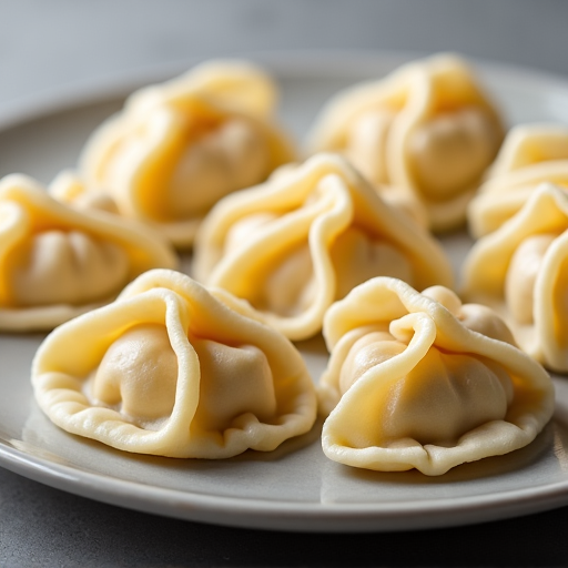 Steamed Manti dumplings, traditional Armenian cuisine