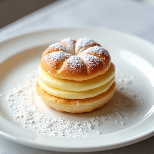 Serving a portion of Napoleon Pastry