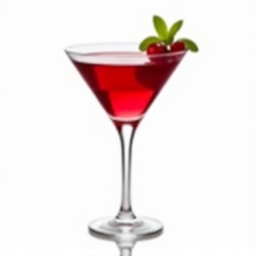 Signature Pomegranate Martini expertly crafted at Yerevan Sac. A vibrant, deep red cocktail presented in a classic martini glass, garnished with fresh pomegranate arils and a sprig of mint. The background subtly hints at a sophisticated bar atmosphere with warm, inviting lighting, embodying the unique mixology experience available at Yerevan Sac in Carmichael, CA. The image highlights the detailed craftsmanship and the high-quality ingredients used in our signature drinks.